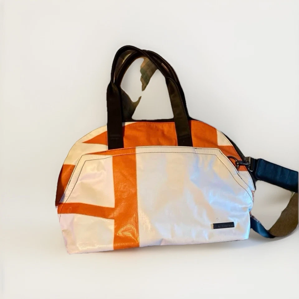 LOTE de 2 RAREFORM Bandolera Maya Bolso de Viaje Computadora Lona Cartelera Vinilo Foto 2 de 4