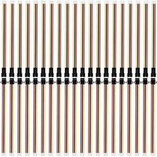 20 Pairs JST SM 3 Pin Connectors Female Male LED 15cm 22AWG Wire Cable Strip