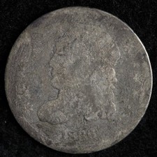 1836 Capped Bust Silver Half Dime AG E238 QICN