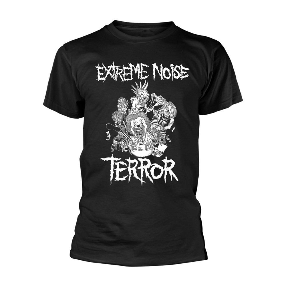 EXTREME NOISE TERROR - IN IT FOR LIFE BLACK T-Shirt Large