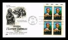 US COVER HARRIET TUBMAN BLACK HERITAGE FDC SCOTT 1744 BLOCK OF 4 ARTCRAFT
