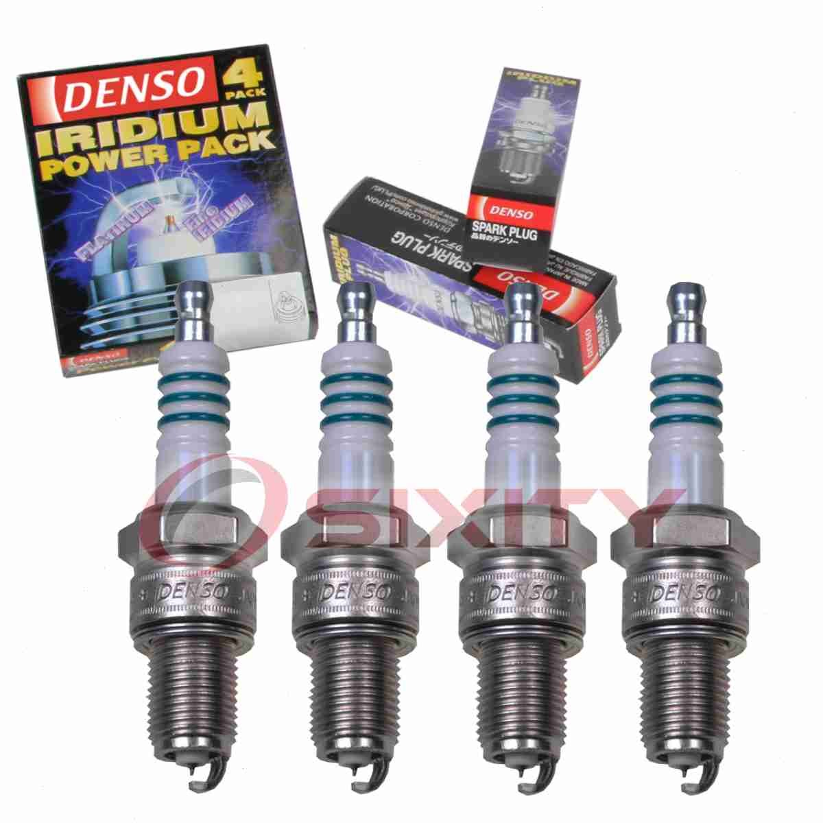 4 pc Denso Iridium Power Spark Plugs for 1986-1989 Subaru RX 1.8L H4 nx