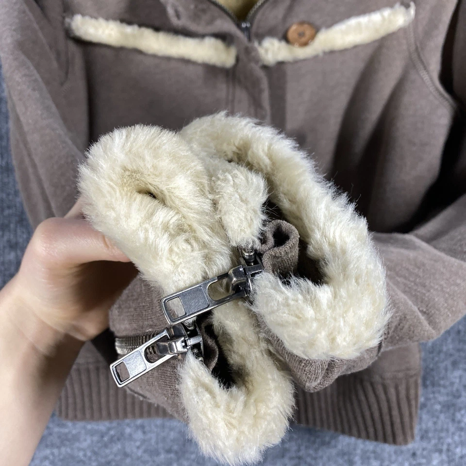 VINTAGE Y2K Juicy Couture Hoodie Sweatshirt Womens Small Faux Fur Lined Jacket - Image 4 of 4