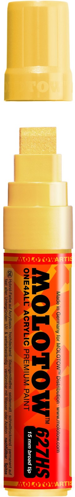 MOLOTOW ONE4ALL Acrylic Paint Marker, 15mm, Vanilla Pastel, 1 Each (627.213)
