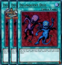 Yugioh! 3x Delinquent Duo MAMO-EN093 Ultra Ra...