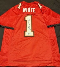 Rachaad White Tampa Bay Buccaneers Autographed Custom Beckett Witnessed Jersey