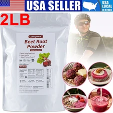 2 LB Organic Raw Beet Root Powder Pure Non GMO Beta Vulgaris Nitric Oxide Booste
