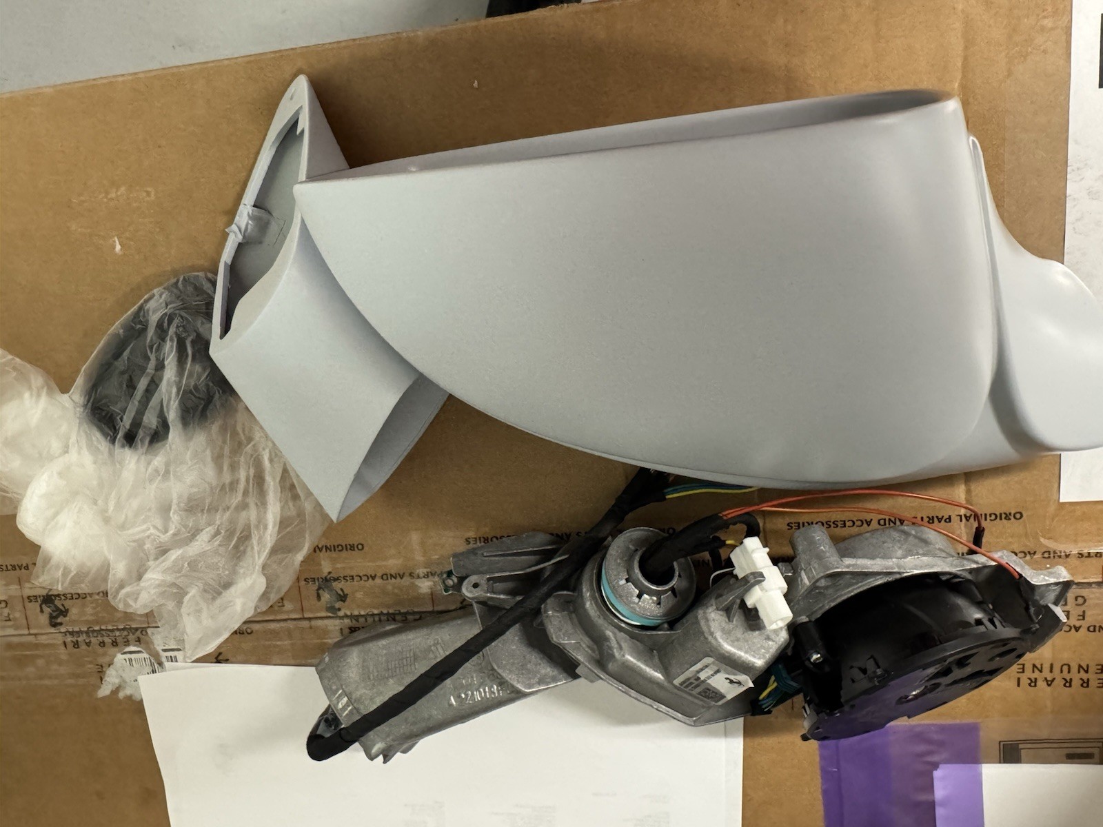 New Ferrari 488 RH Full Mirror Part # 87012710 & 83094100 Primered