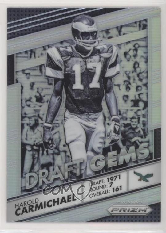 2016 Panini Prizm Draft Gems Silver Prizm Harold Carmichael #5 HOF 0l2