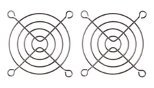 LOT OF TWO  70mm Fan Finger Guard Metal Grill Protector Computer Cover 2pcs