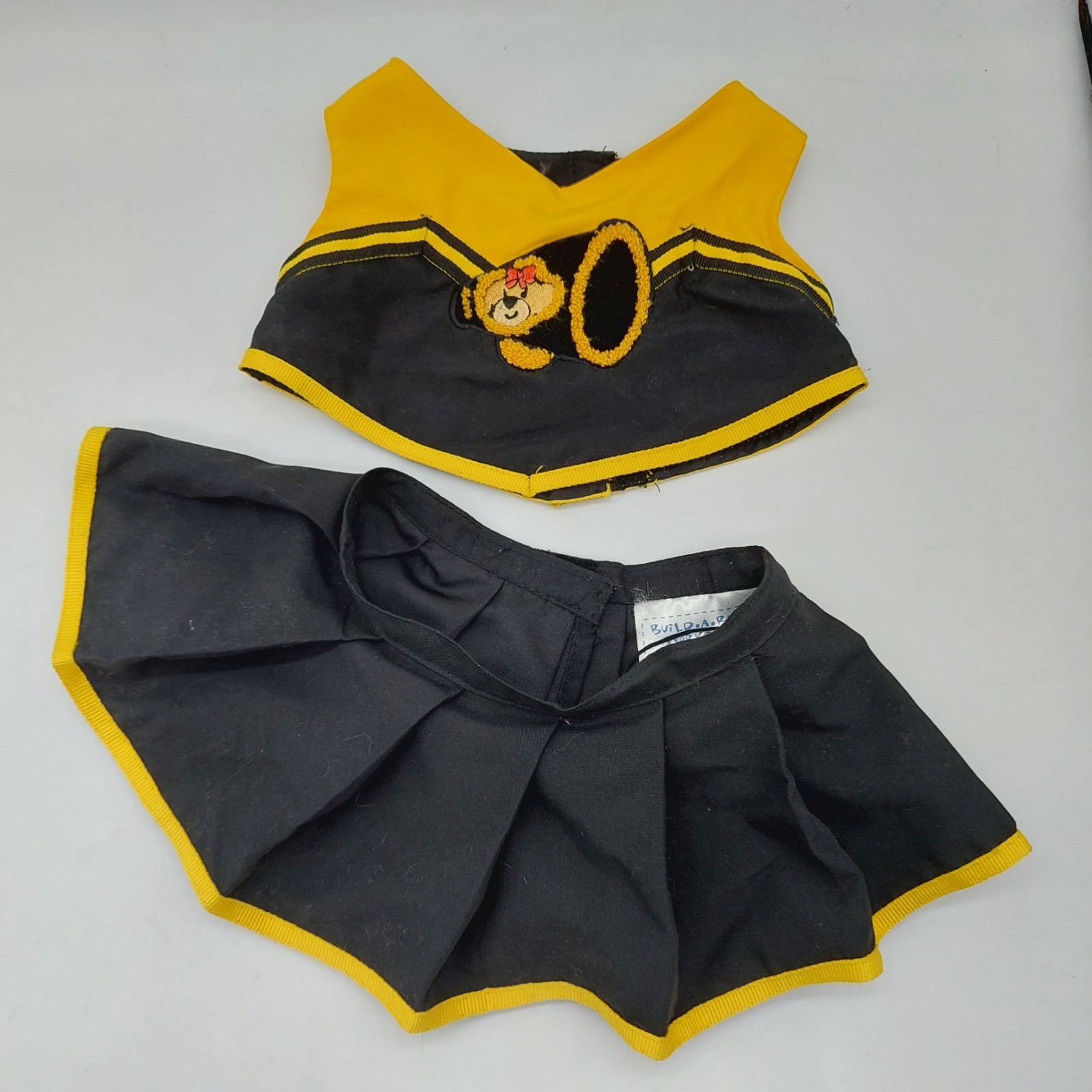 Cheerleader Outfit for Build A Bear Black and Yellow Costume