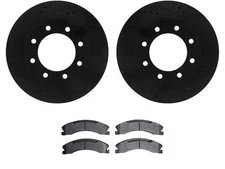 For 2019-2021 Nissan NV3500 Brake Pad and Rotor Kit Dynamic Friction 66927QKRJ