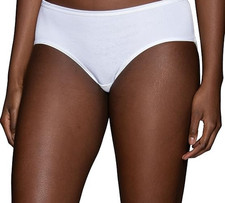 Vanity fair 18107 Illumination Hipster Panties White Size 7/L New  
