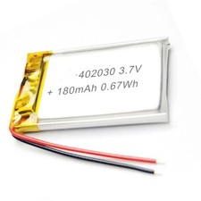 2pcs 3.7V 180mAh 402030 Li-Polymer Li Lipo Battery For MP3 LAPTOP MOBILE POWER