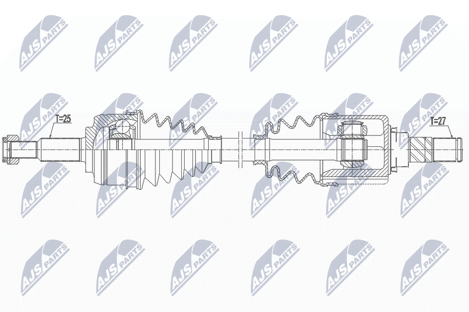 DRIVE SHAFT NPW-RE-164 FOR RENAULT FLUENCE MEGANE/III/Hatchback M4R751 2.0L - Image 8