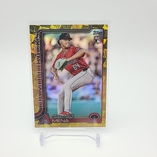 2025 Topps Series 1 120 Cristian Mena Gold Spring Training 27/50 Diamondbacks