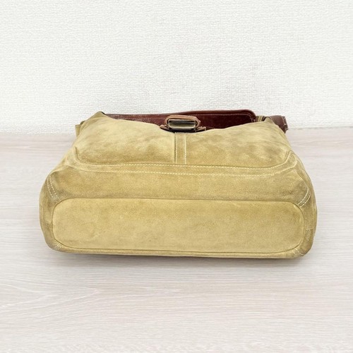 COACH 7472 Hampton Suede Hobo Shoulder Bag Beige Vintage Purse Rare Y2K Used - Picture 15 of 24