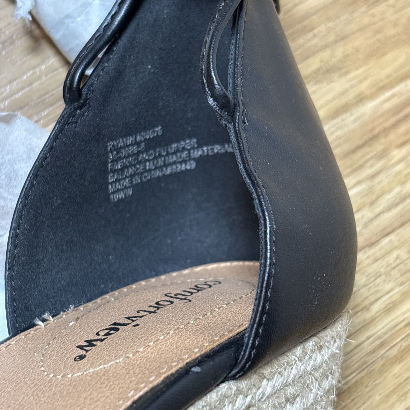 Women’s Comfortview Wedges Black And White 10WW