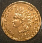 1883 Indian Head Cent - Lightly Circulated Red/Brown SHARP - FREE SHIPPING