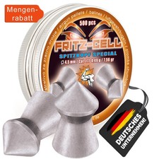 1 x 500 Fritz Cell Spitzkopf Special 4,5 mm Diabolos f&uuml;r Luftgewehr Luftpistol
