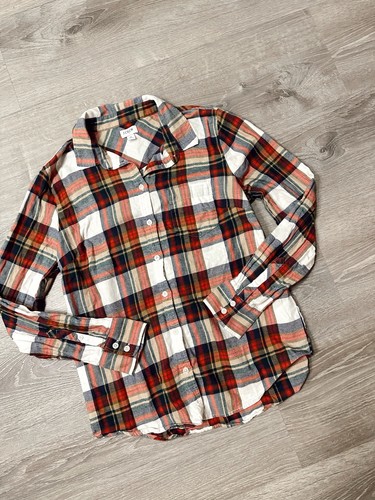 J.crew Plaid Flannel Size Medium Women’s - Picture 1 of 7