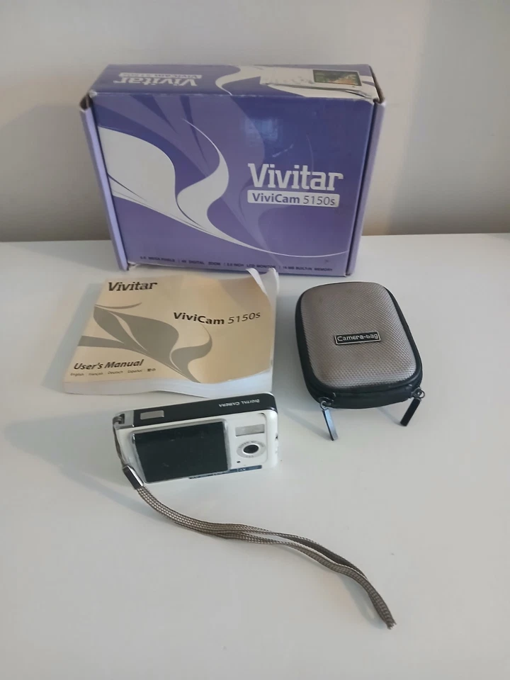 Vivitar ViviCam 5150s Digital Camera 5.0MP  with box 16mb memory - Working  - Image 2 of 4