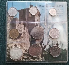 San Marino Serie Divisionali Annuali in Lire 1977 Unc. 