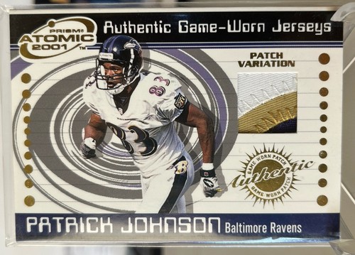 2001 Atomic - Patrick Johnson - Patch Variation #105 - (Baltimore Ravens) - Picture 1 of 1