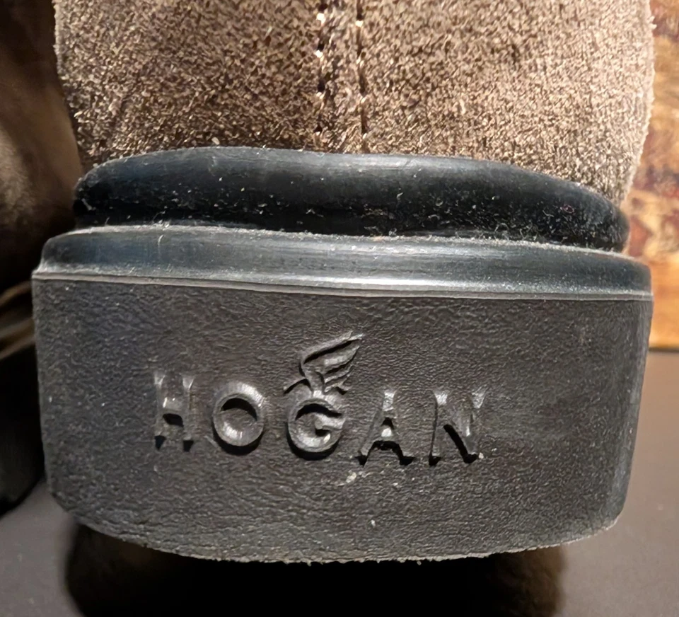 Hogan Chukka Botines Cuero Marrón Gamuza Para Hombre Talla US 9 / UK 8 Foto 4 de 4