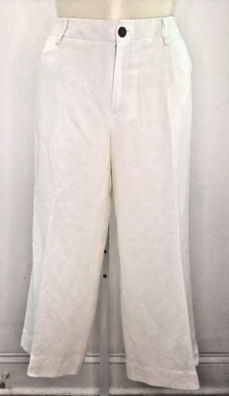 Monroe & Main White Trousers, Plus sz 20W