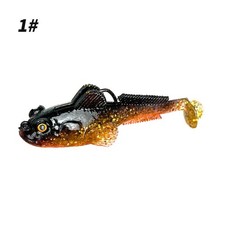 5xTPE long-range casting bait with T-shaped tail lead fish and shrimp fish lures