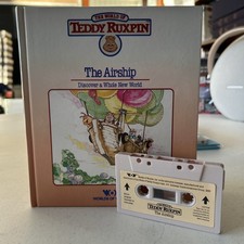 The Airship Teddy Ruxpin Book  Tape Cassette Worlds of Wonder WOW 1985