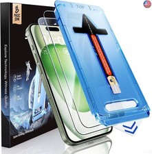 MAGIC JOHN 2 Pack for iPhone 15 Plus 6.7 inch Tempered Glass Screen Protector,