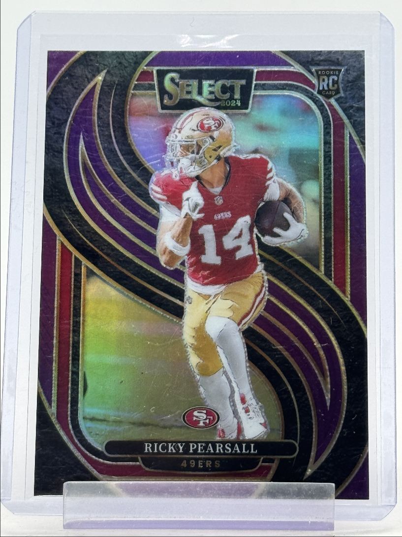 RICKY PEARSALL 2024 SELECT PREMIER LEVEL ROOKIE PURPLE PRIZM RC /75 Q4945