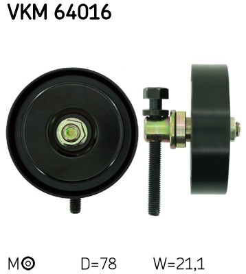 SKF-OE VKM 64016 Deflection/Guide Pulley, V-ribbed belt for KIA