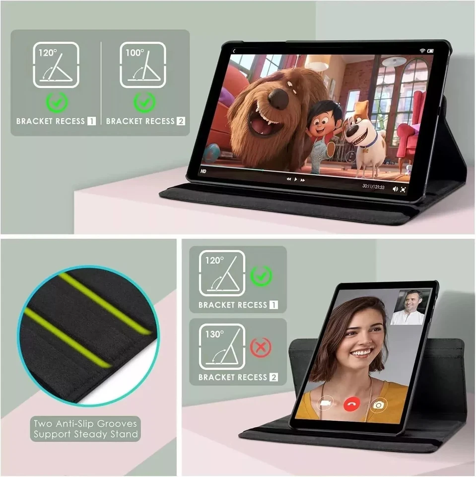 360 Rotating Smart Leather Cover Case For Samsung Galaxy Tab A 10.1 SM-T510 T515 - Image 4 of 4