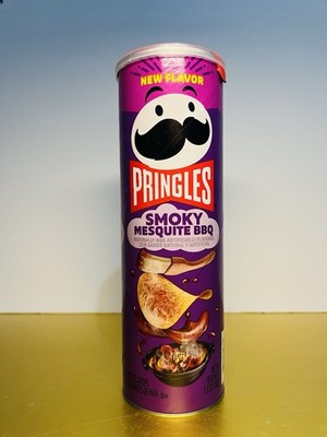 ⚫️ New Limited Edition Pringles SMOKY MESQUITE BBQ BARBECUE Potato Chips  5.5oz