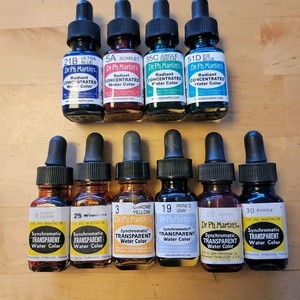 USED-VINTAGE Dr Ph Martin’s 6 Synchromatic Transparent & 4 Radiant Concentrated