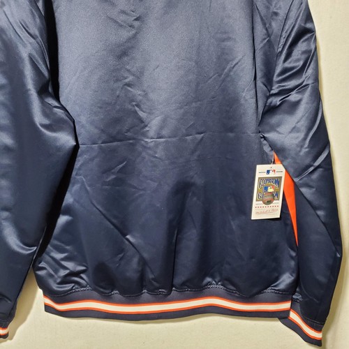Houston Astros Jacket Mens XL Navy Orange MLB Baseball Cooperstown Throwback - Picture 11 of 11