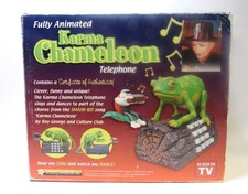 Animated KARMA CHAMELEON Telephone Singing BOY GEORGE/CULTURE CLUB SIGNED JSA