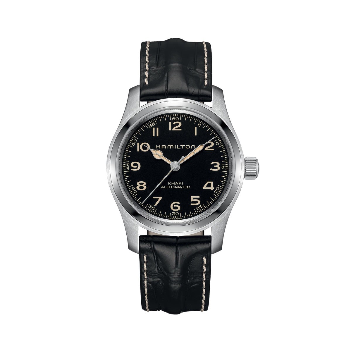 2025 Hamilton Khaki Field Murph Auto Black Dial Dual Strap Men's watch H70605732 image 3