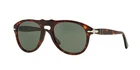 PERSOL PO0649 24/31 54 Havana Green Pilot Mens Sunglasses 54 mm