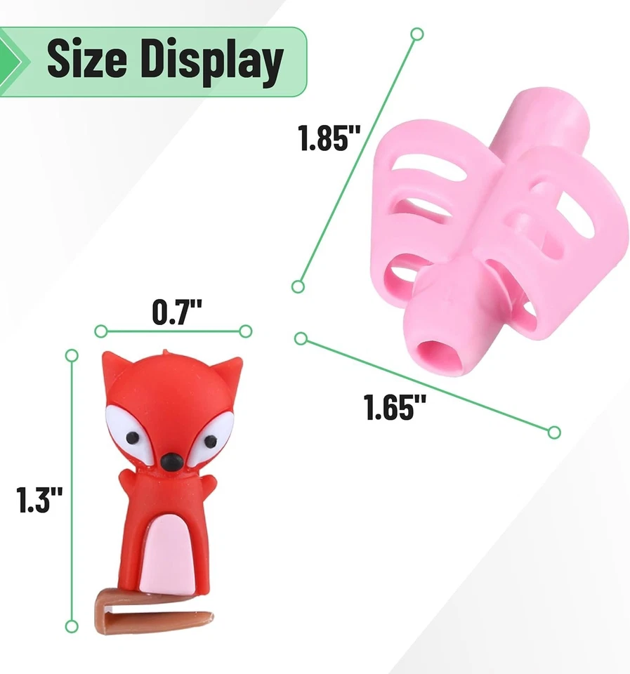 Ручки для карандашей для детского почерка, упаковка 4 шт. с 4 зажимами, ручки для карандашей, ручка для карандашей - Изображение 3 из 4