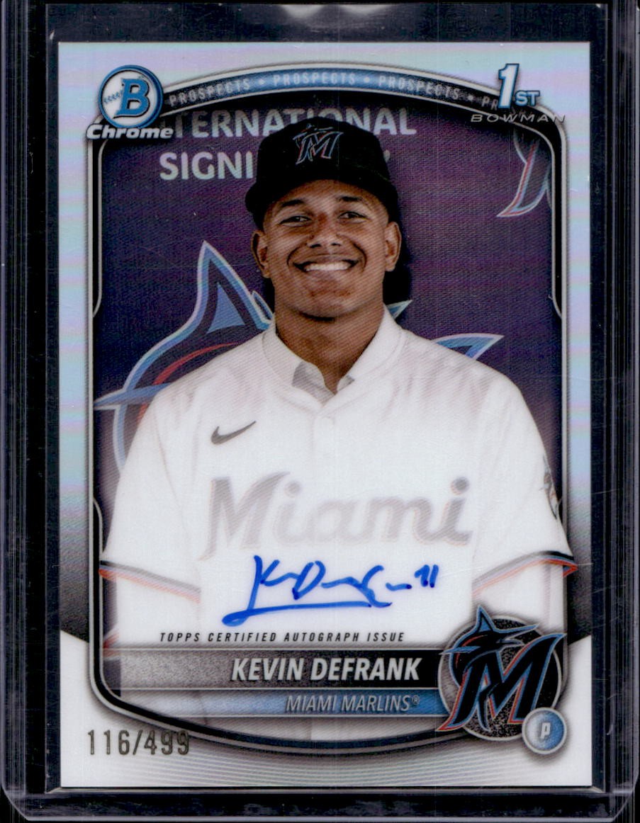 Kevin Defrank 2025 Bowman Chrome - Prospect Auto Refractor /499 #CPA-KD