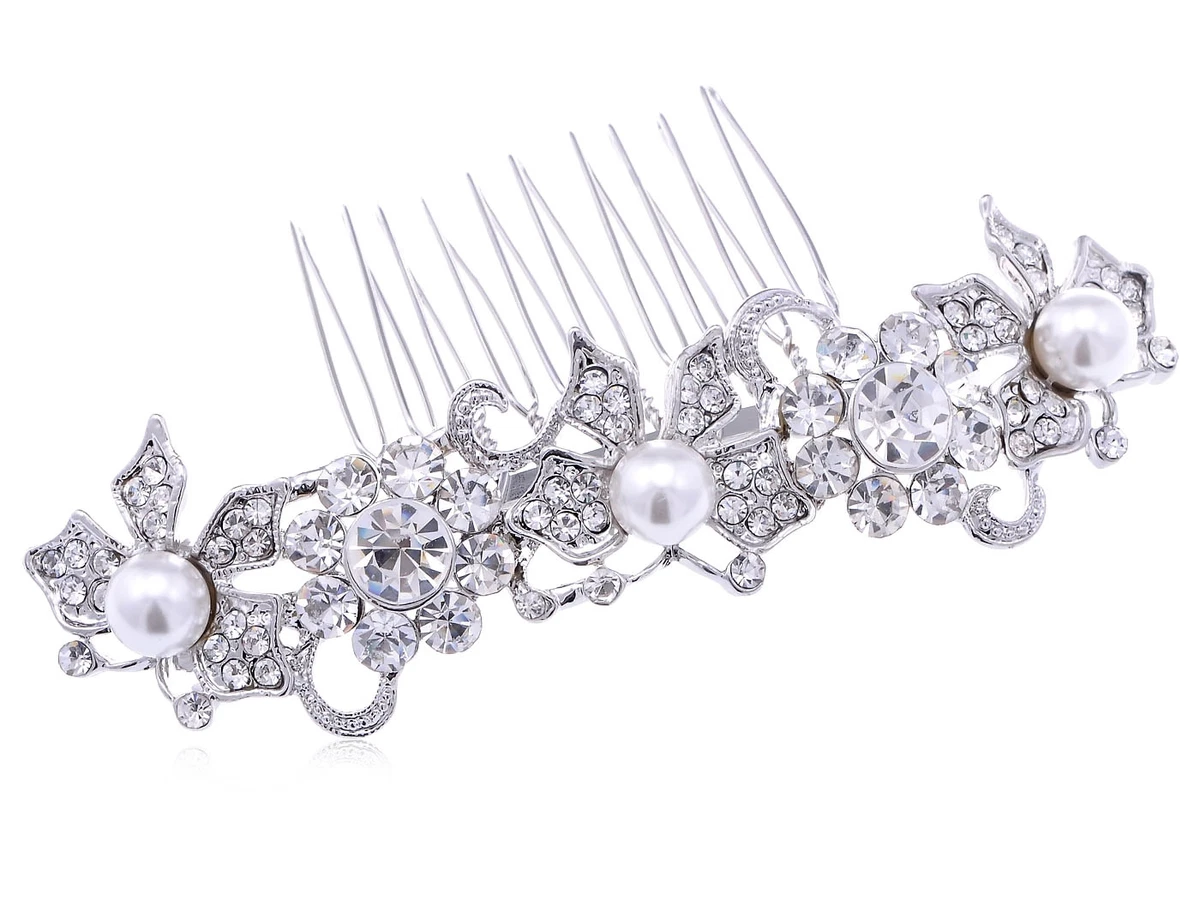Butterfly Silver Hair Hair Combs for Women for sale | eBay