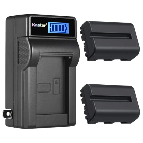 Kastar 2 NP-FM500H Battery + Charger For Sony A350 A850 A900 A550 A700 A450 A560