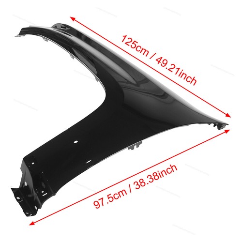 Fit For 2015 2016-2022 Chevrolet Colorado Front Driver Side Steel Black Fender - Picture 3 of 14