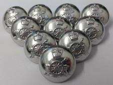 Genuine British Army Issue X10 The Royal Regiment of Artillery Dress Buttons 40L