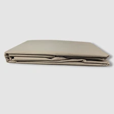 Nate Home Beige Cotton Percale King Sham Pair