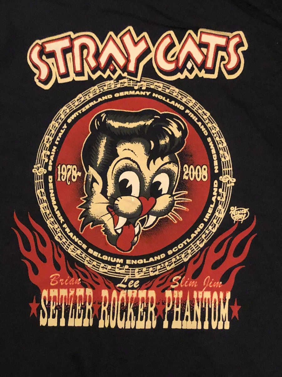 Stray Cats Vintage 2008 Size M European Tour Tee